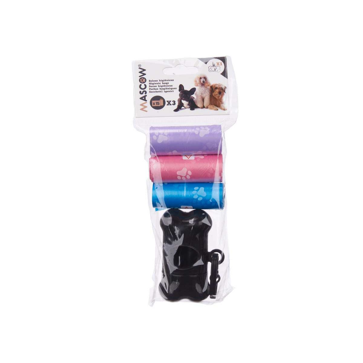 Pet Bag Dispenser Mascow 198 Plastic Set (12 Units)