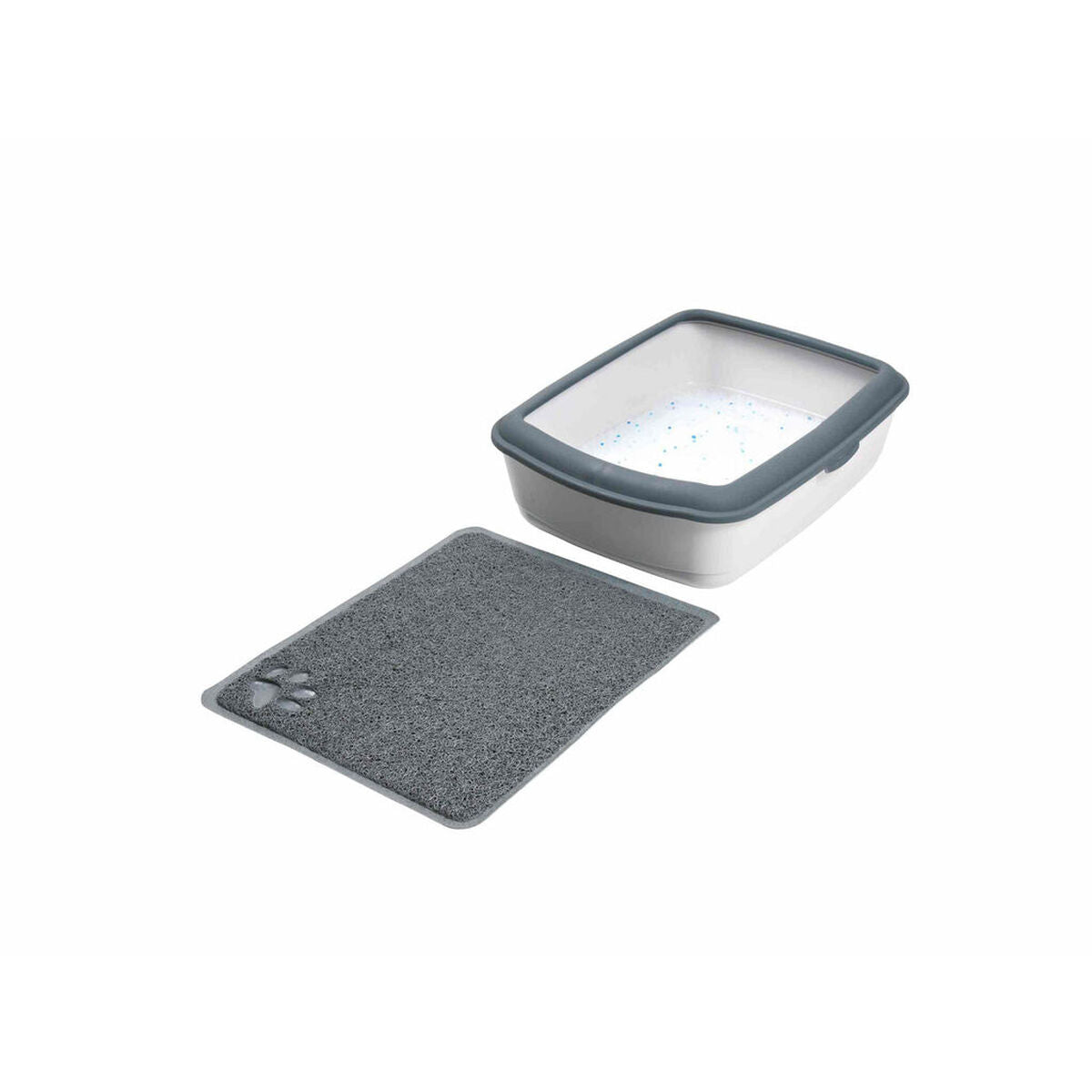 Cat Litter Tray Mat Trixie Anthracite PVC 37 × 45 cm